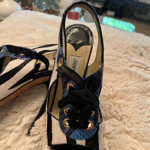 Jimmy Choo Zebra Print Heel - Picture 9 of 13